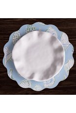 Beatriz Ball Reversible Round Placemats 15.5" Set of 4 Shells N Scallops