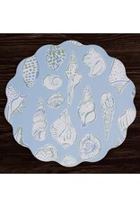 Beatriz Ball Reversible Round Placemats 15.5" Set of 4 Shells N Scallops