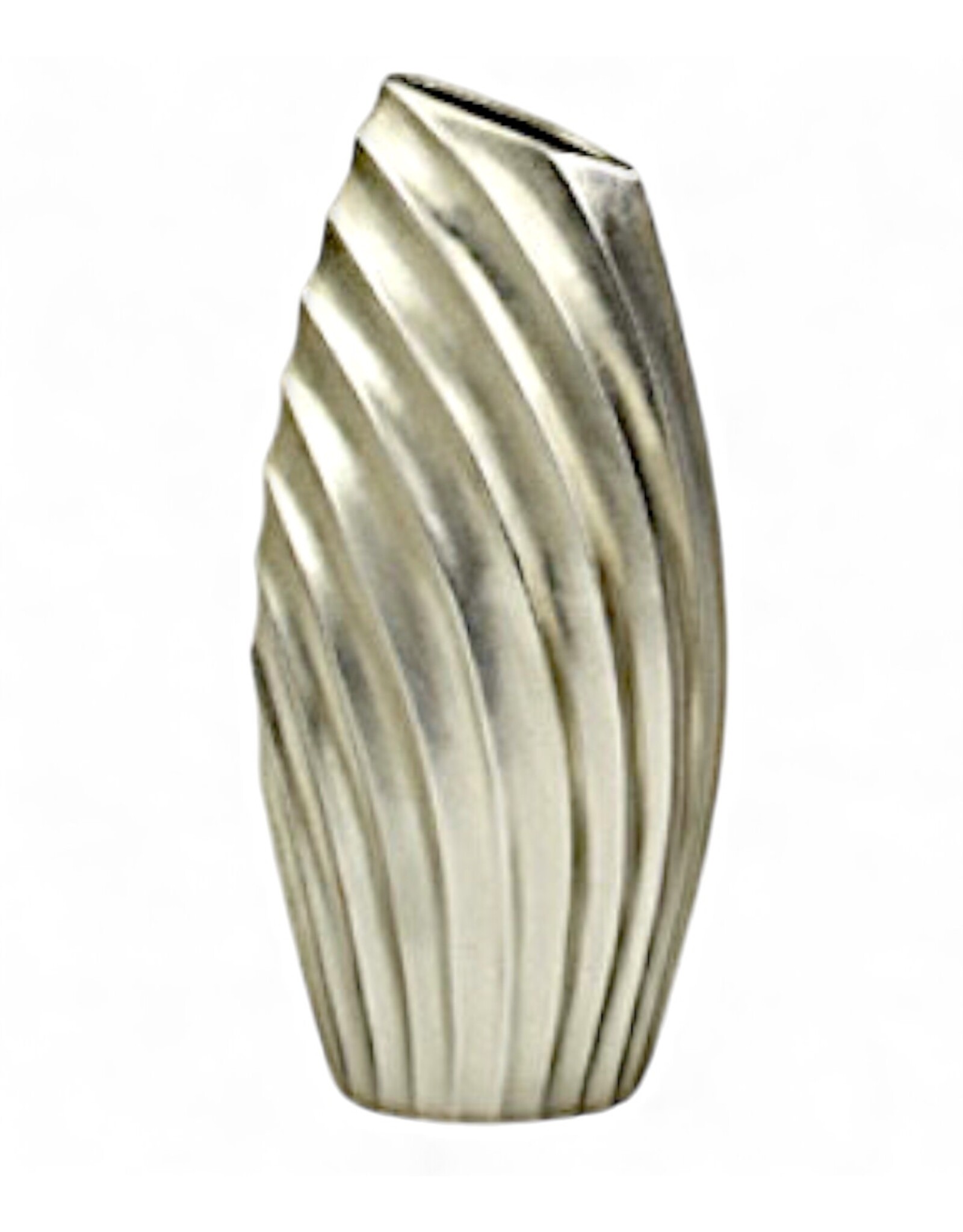 Artmax Silver Contemporary Vase 23" FLOOR DISPLAY