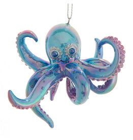 Kurt Adler Colorful Iridescent Octopus Ornament 4 Inch