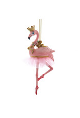 Kurt Adler Pink Flamingo In Ballerina Tutu Ballet Ornament