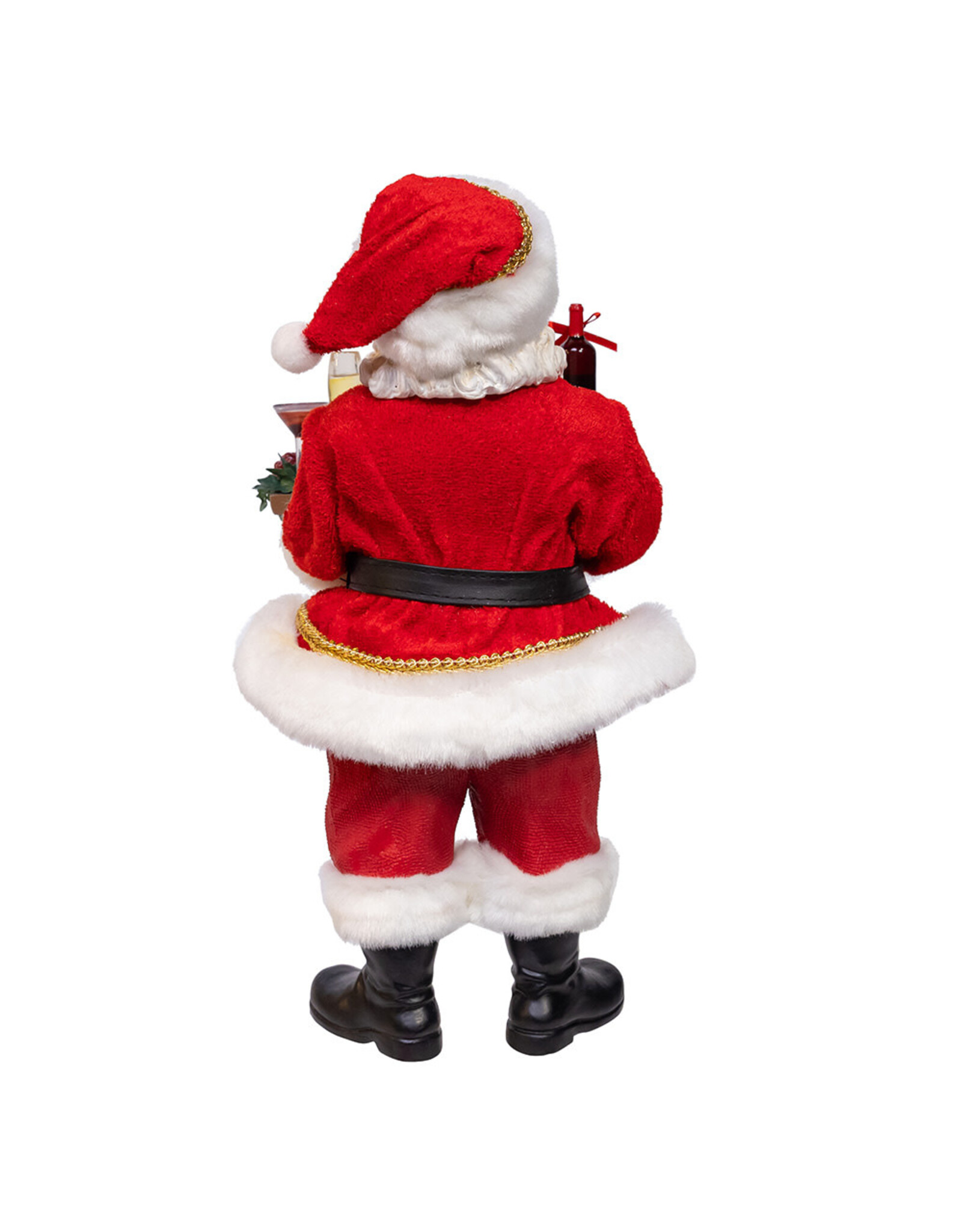 Kurt Adler Fabriche Wine Santa Table Piece 10.5 Inch