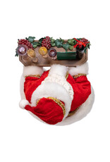 Kurt Adler Fabriche Wine Santa Table Piece 10.5 Inch