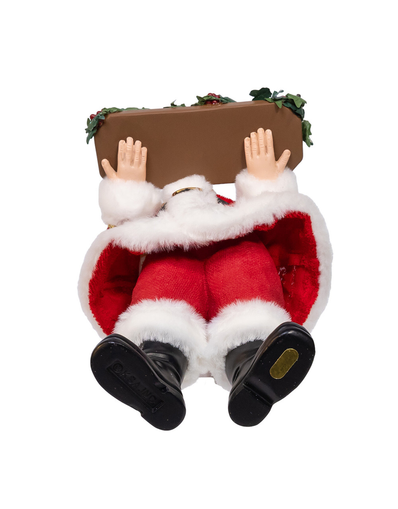 Kurt Adler Fabriche Wine Santa Table Piece 10.5 Inch