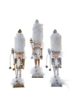 Kurt Adler Hollywood Nutcrackers 9.5H 3 Assorted Gold White Silver