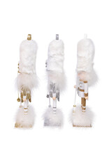 Kurt Adler Hollywood Nutcrackers 9.5H 3 Assorted Gold White Silver