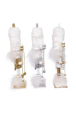 Kurt Adler Hollywood Nutcrackers 9.5H 3 Assorted Gold White Silver