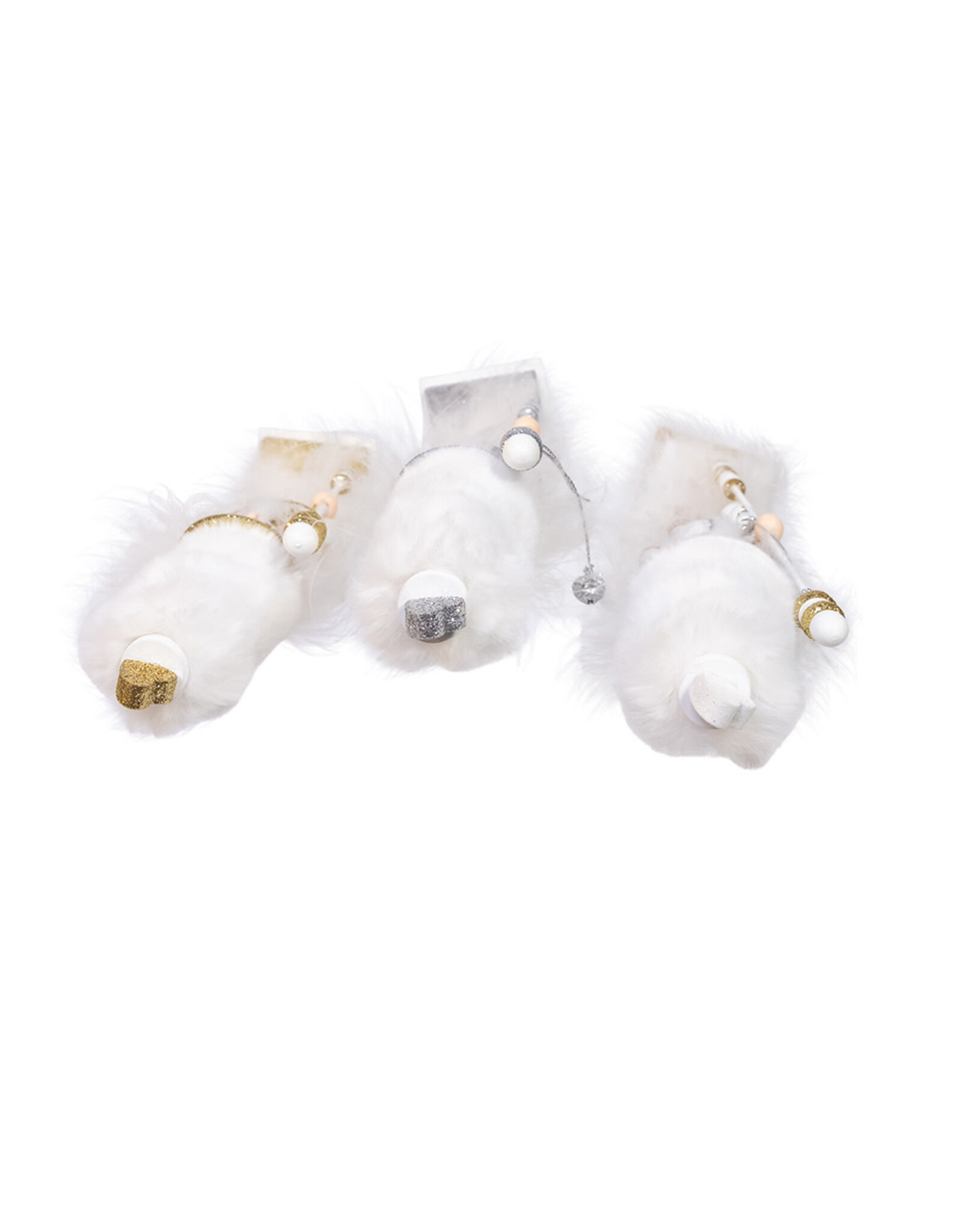 Kurt Adler Hollywood Nutcrackers 9.5H 3 Assorted Gold White Silver