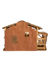 Kurt Adler Nativity Creche Stable Decor 3 Piece Set