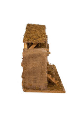 Kurt Adler Nativity Creche Stable Decor 3 Piece Set