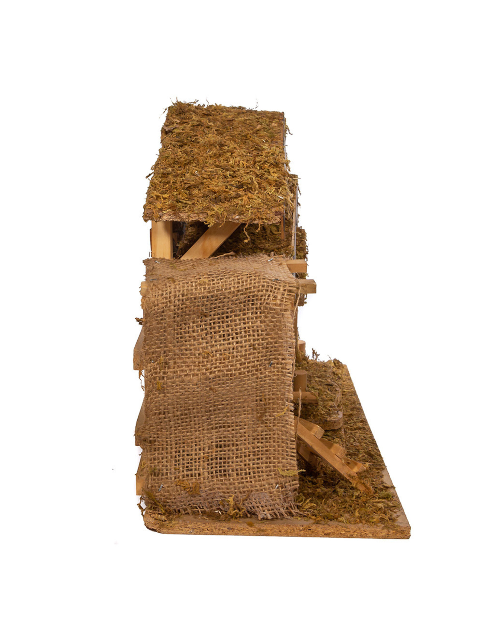 Kurt Adler Nativity Creche Stable Decor 3 Piece Set