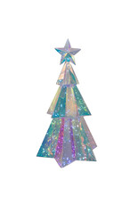 Kurt Adler Prismatic Iridescent LED Christmas Tree 15 Inch