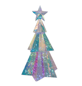 Kurt Adler Prismatic Iridescent LED Christmas Tree 15 Inch