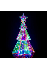 Kurt Adler Prismatic Iridescent LED Christmas Tree 15 Inch