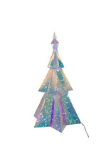 Kurt Adler Prismatic Iridescent LED Christmas Tree 15 Inch