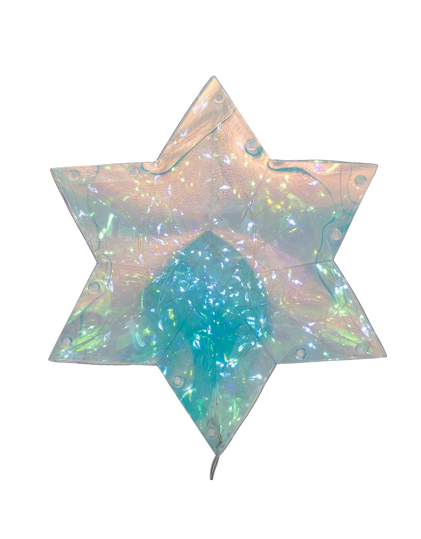 Kurt Adler Prismatic Iridescent LED Christmas Tree 15 Inch