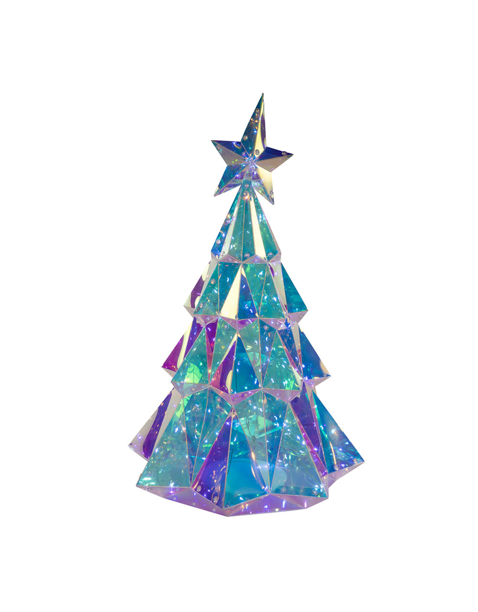 Kurt Adler Prismatic Iridescent LED Christmas Tree 20 Inch