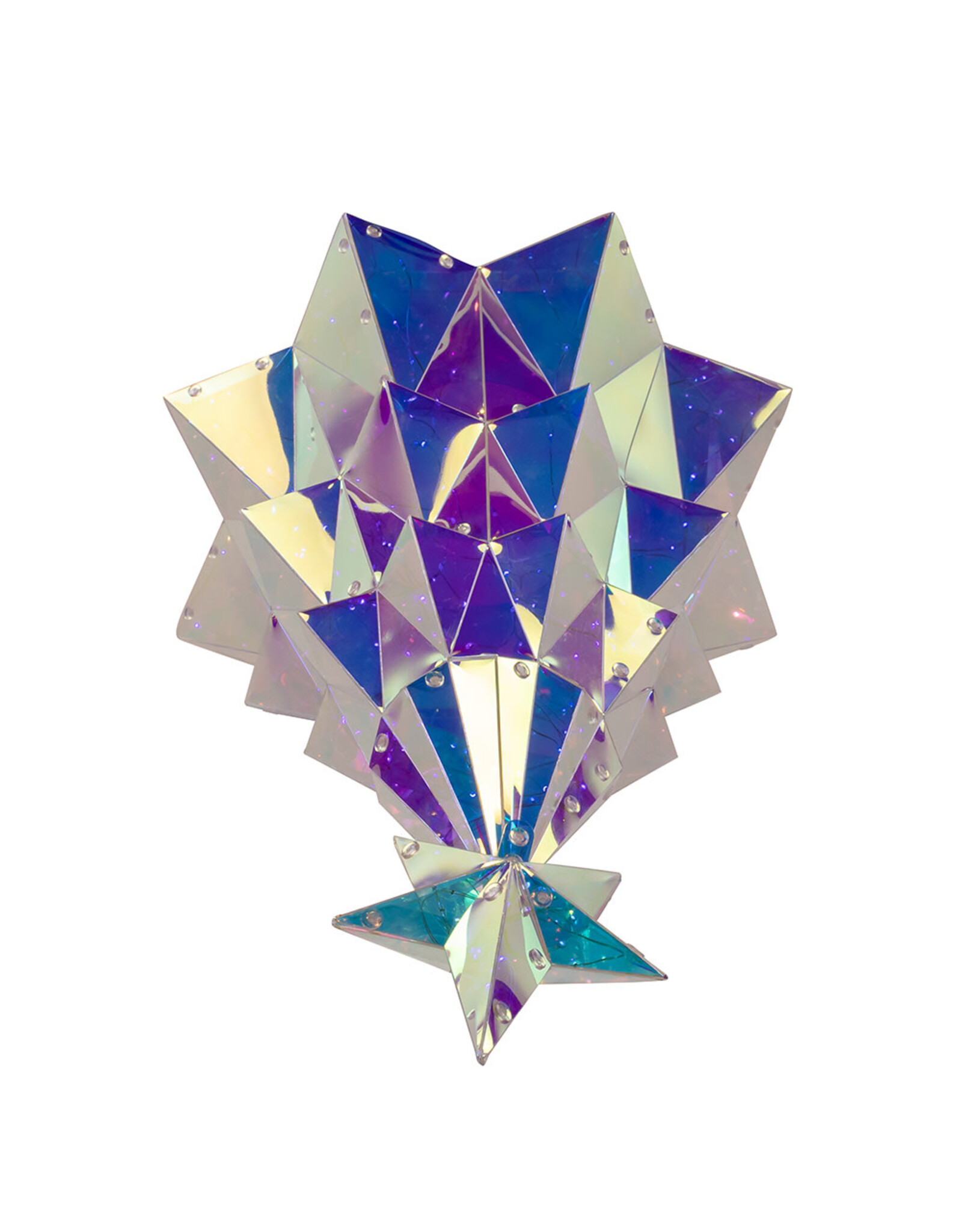 Kurt Adler Prismatic Iridescent LED Christmas Tree 20 Inch