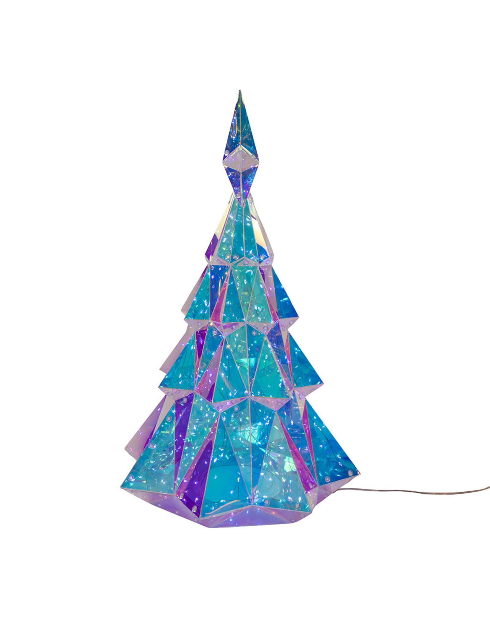 Kurt Adler Prismatic Iridescent LED Christmas Tree 20 Inch