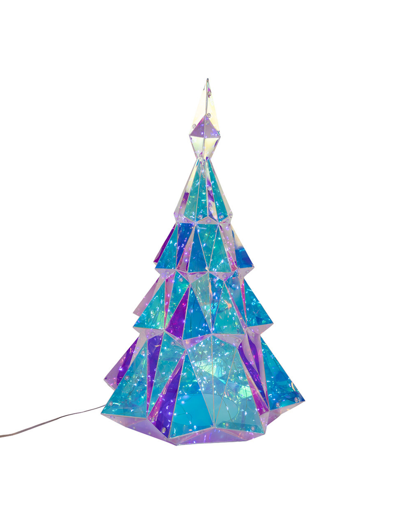 Kurt Adler Prismatic Iridescent LED Christmas Tree 20 Inch
