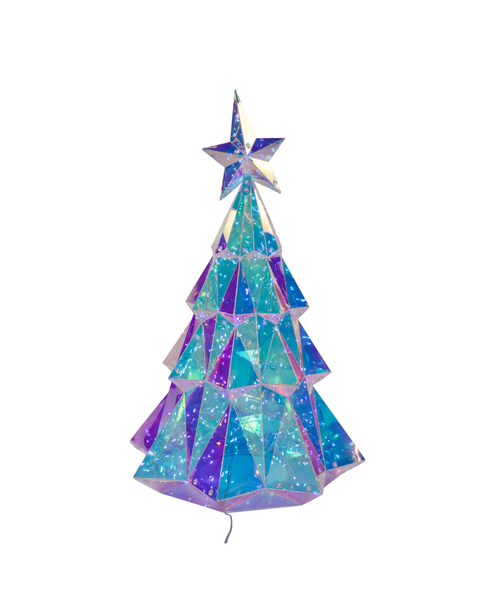 Kurt Adler Prismatic Iridescent LED Christmas Tree 20 Inch