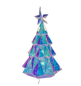 Kurt Adler Prismatic Iridescent LED Christmas Tree 20 Inch