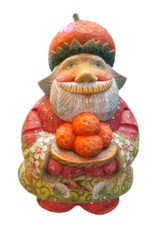 DeBrekht Artistic Studios OJ Essential Santa w Oranges and Orange Hat DeBrekht Artistic Studios OJ Essential Santa w Oranges and Orange Hat