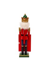 Kurt Adler Nutcracker King Holding Merry Christmas Picture Frame