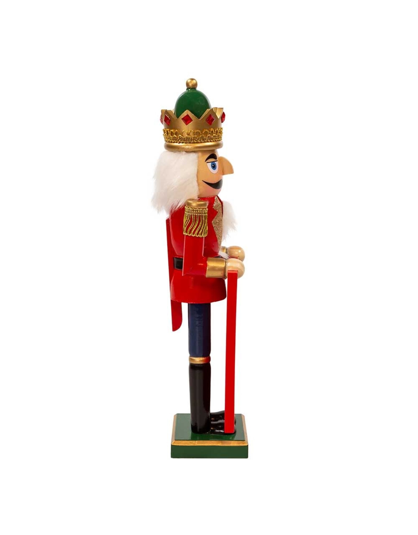 Kurt Adler Nutcracker King Holding Merry Christmas Picture Frame