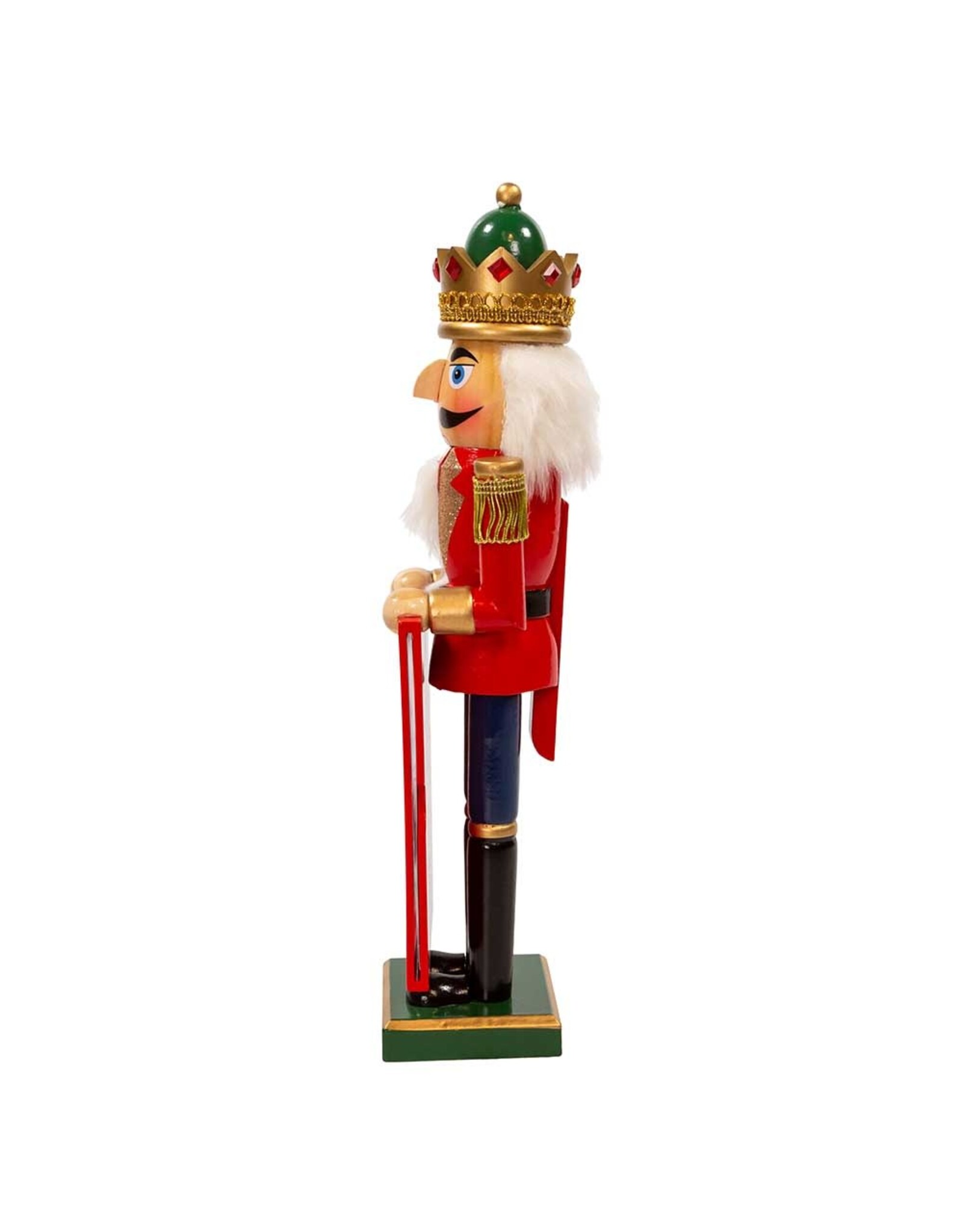 Kurt Adler Nutcracker King Holding Merry Christmas Picture Frame