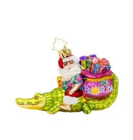 Christopher Radko Florida Christmas Ornament Sunshine State Gator