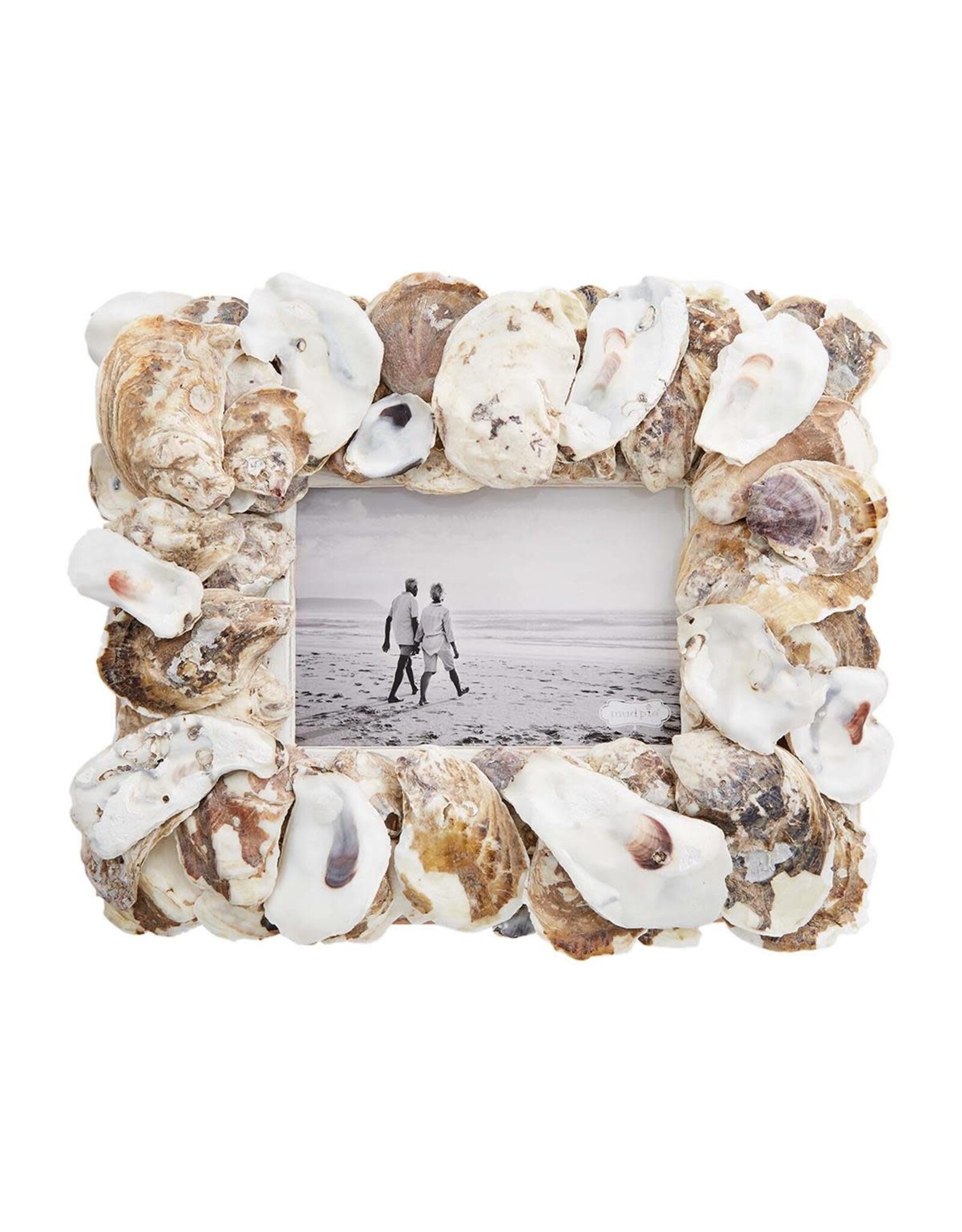 Mud Pie Oyster Shell Picture Frame For 4x6 Photo