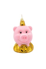 Christopher Radko Christmas Ornaments Piggy Pal
