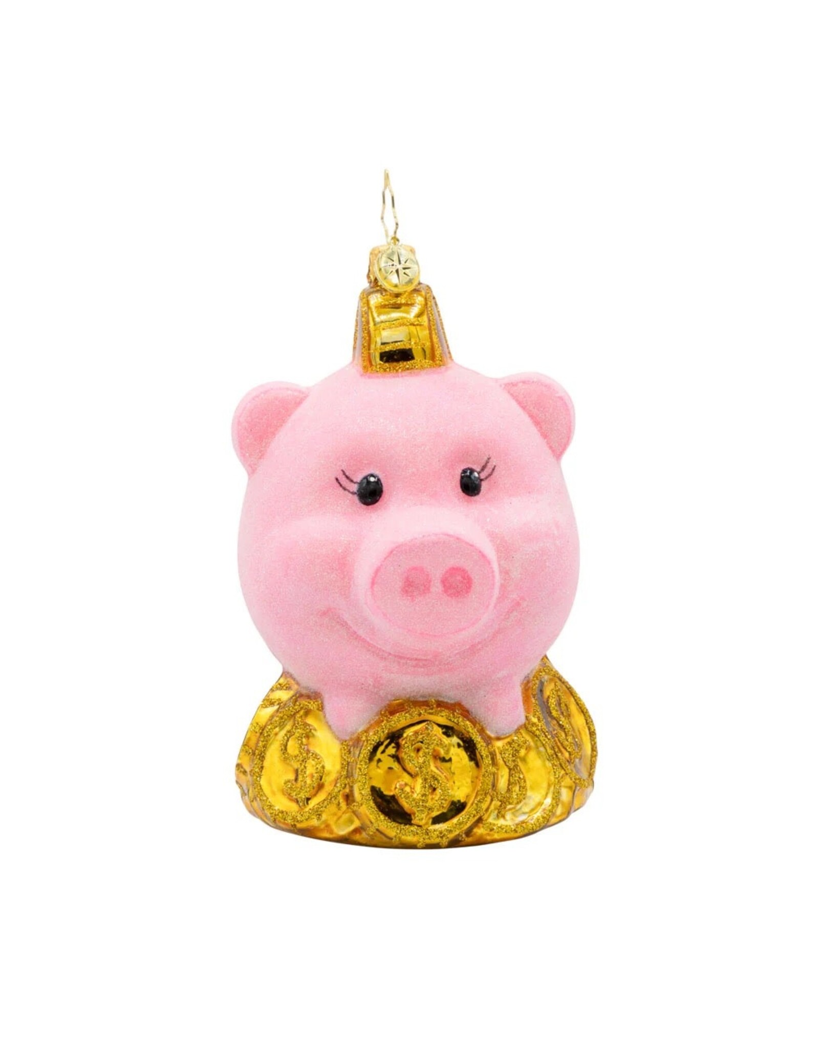 Christopher Radko Christmas Ornaments Piggy Pal