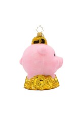 Christopher Radko Christmas Ornaments Piggy Pal