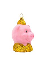 Christopher Radko Christmas Ornaments Piggy Pal