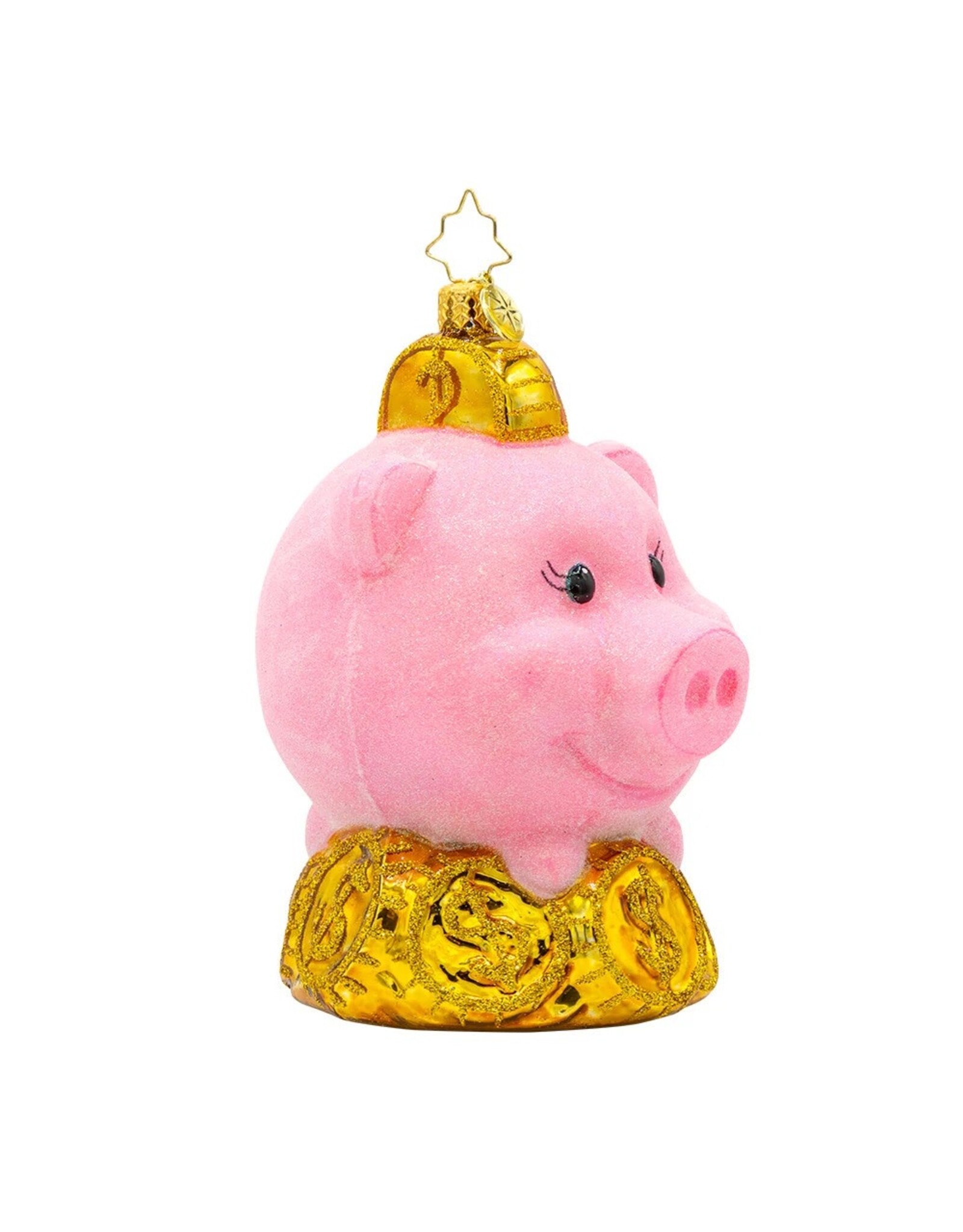 Christopher Radko Christmas Ornaments Piggy Pal