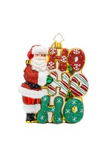 Christopher Radko Christmas Ornaments Merry Ho Ho Ho Santa