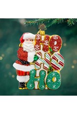 Christopher Radko Christmas Ornaments Merry Ho Ho Ho Santa