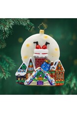Christopher Radko Christmas Ornaments Santa's Moonlight Mischief