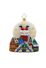 Christopher Radko Christmas Ornaments Santa's Moonlight Mischief