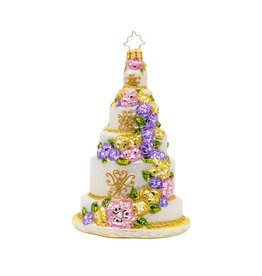 Christopher Radko Wedding Cake Christmas Ornament A Taste Of Love