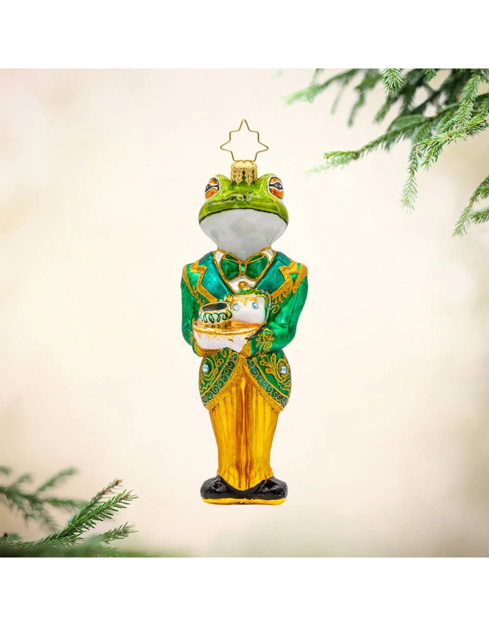 Christopher Radko Christmas Ornaments Hoppy Hospitality Frog