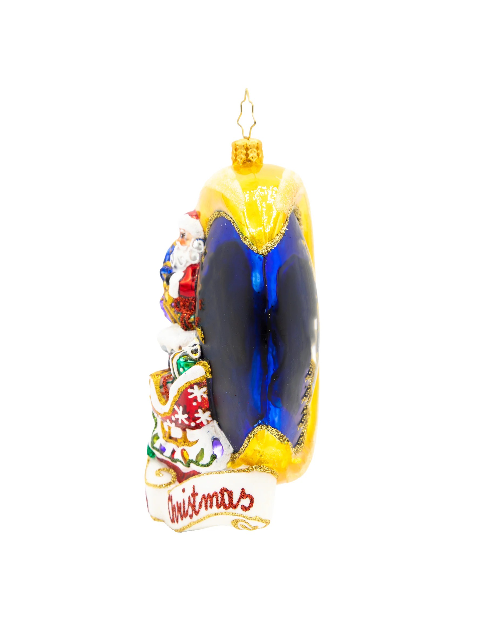 Christopher Radko Christmas Ornament For Personalization Crescent Moon