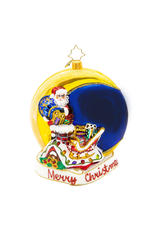 Christopher Radko Christmas Ornament For Personalization Crescent Moon