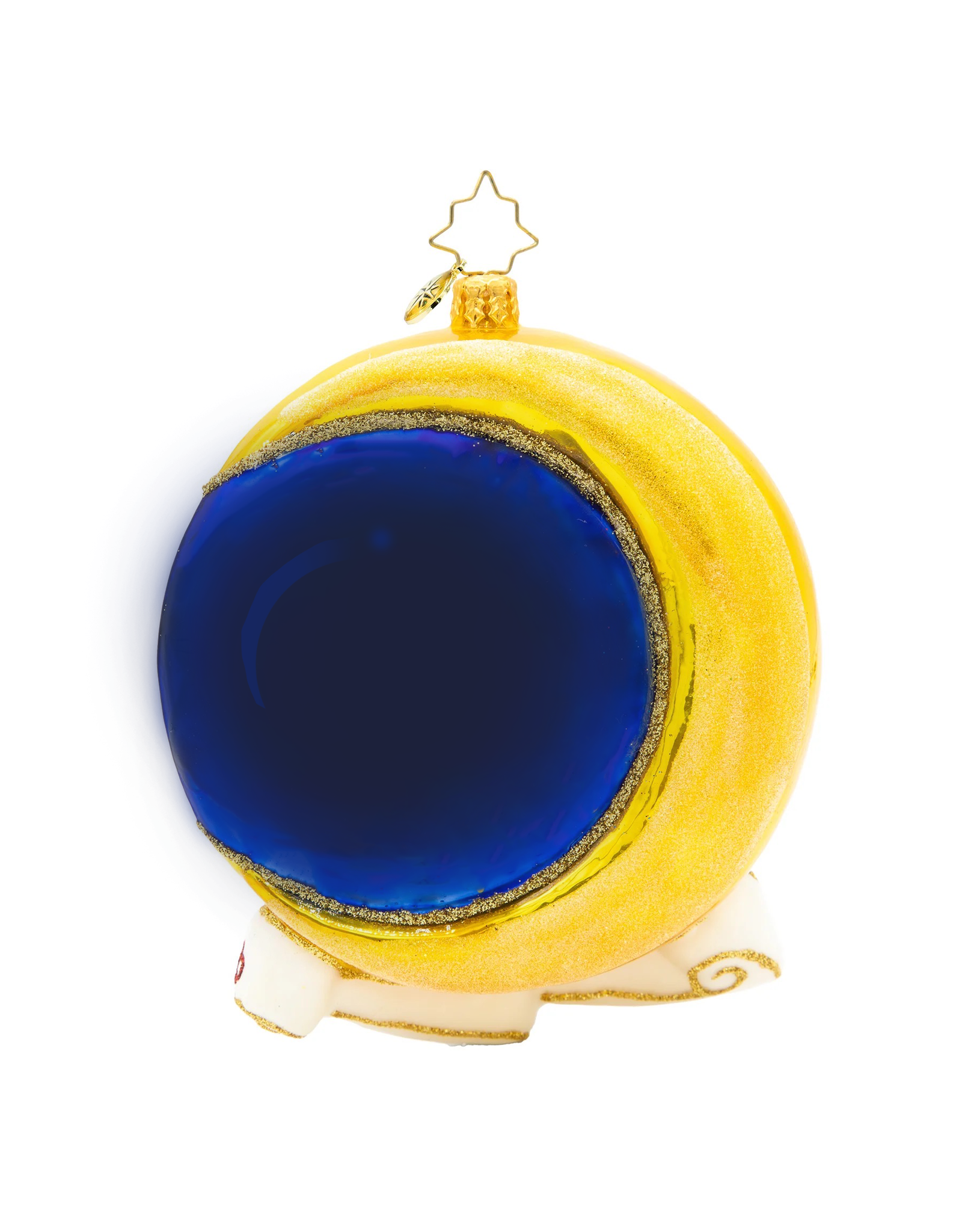 Christopher Radko Christmas Ornament For Personalization Crescent Moon
