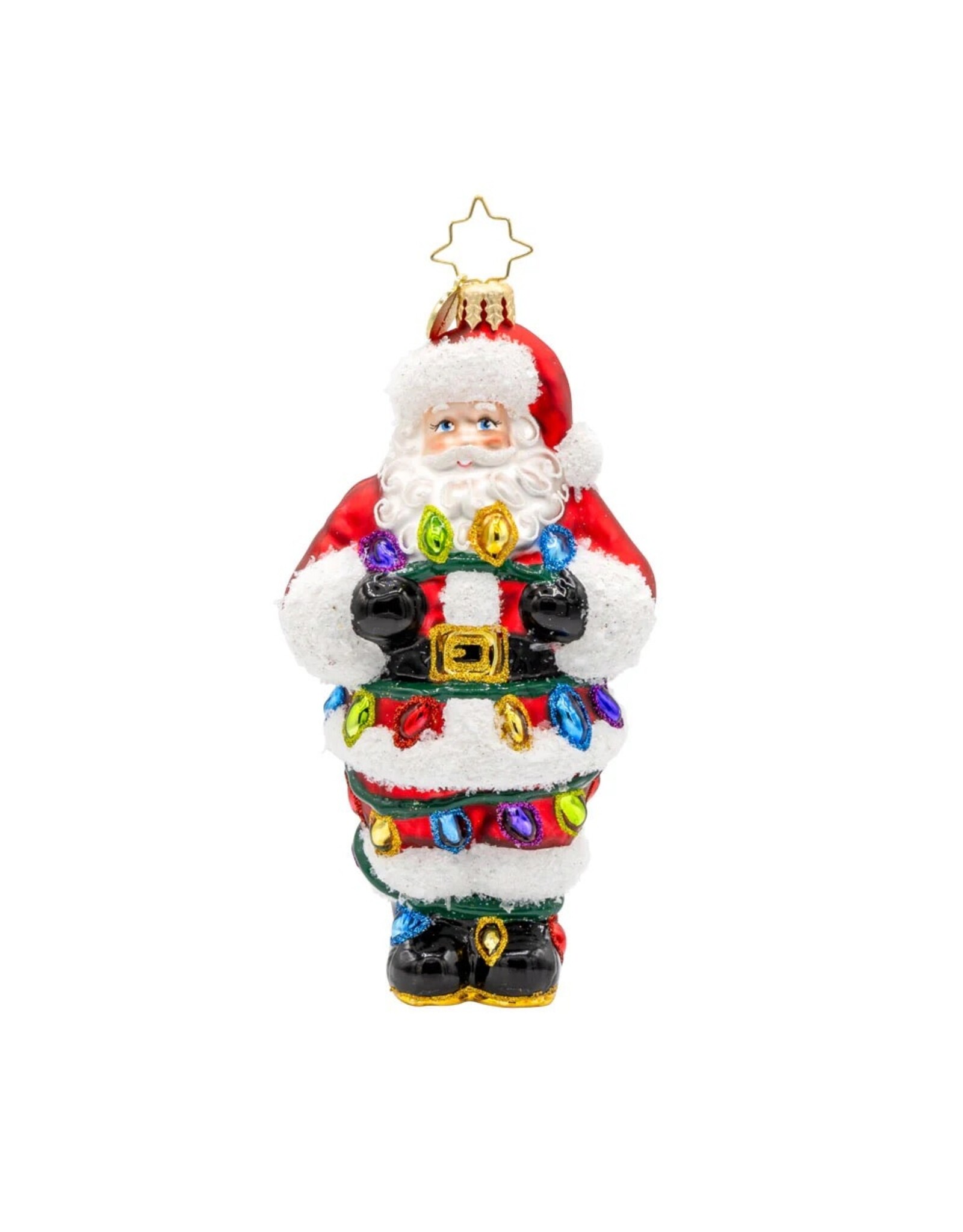 Christopher Radko Christmas Ornament Tangled Up Santa