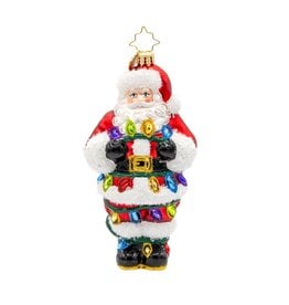 Christopher Radko Christmas Ornament Tangled Up Santa