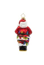 Christopher Radko Christmas Ornament Tangled Up Santa