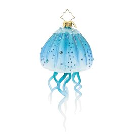 Christopher Radko Christmas Ornament Aqua Moon Jellyfish